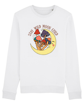 Stay Wild Moon Child Mushroom Moon White