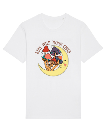 Stay Wild Moon Child Mushroom Moon White