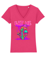 Eat Me Mushroom Hippie Tricou mânecă scurtă guler V Damă Evoker