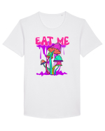 Eat Me Mushroom Hippie Tricou mânecă scurtă guler larg Bărbat Skater