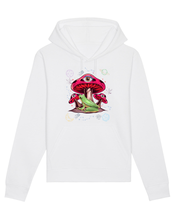  Frog Mushroom Galaxy Psychedelic White