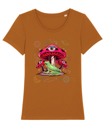  Frog Mushroom Galaxy Psychedelic Roasted Orange