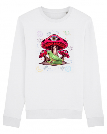  Frog Mushroom Galaxy Psychedelic White