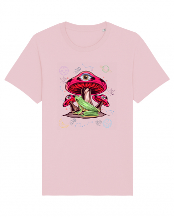  Frog Mushroom Galaxy Psychedelic Cotton Pink