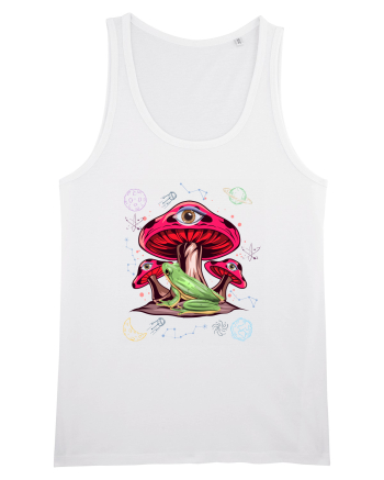  Frog Mushroom Galaxy Psychedelic White
