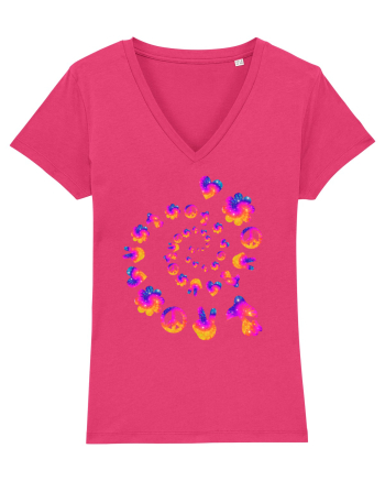 Mushroom Hippie Love Peace Sign Raspberry