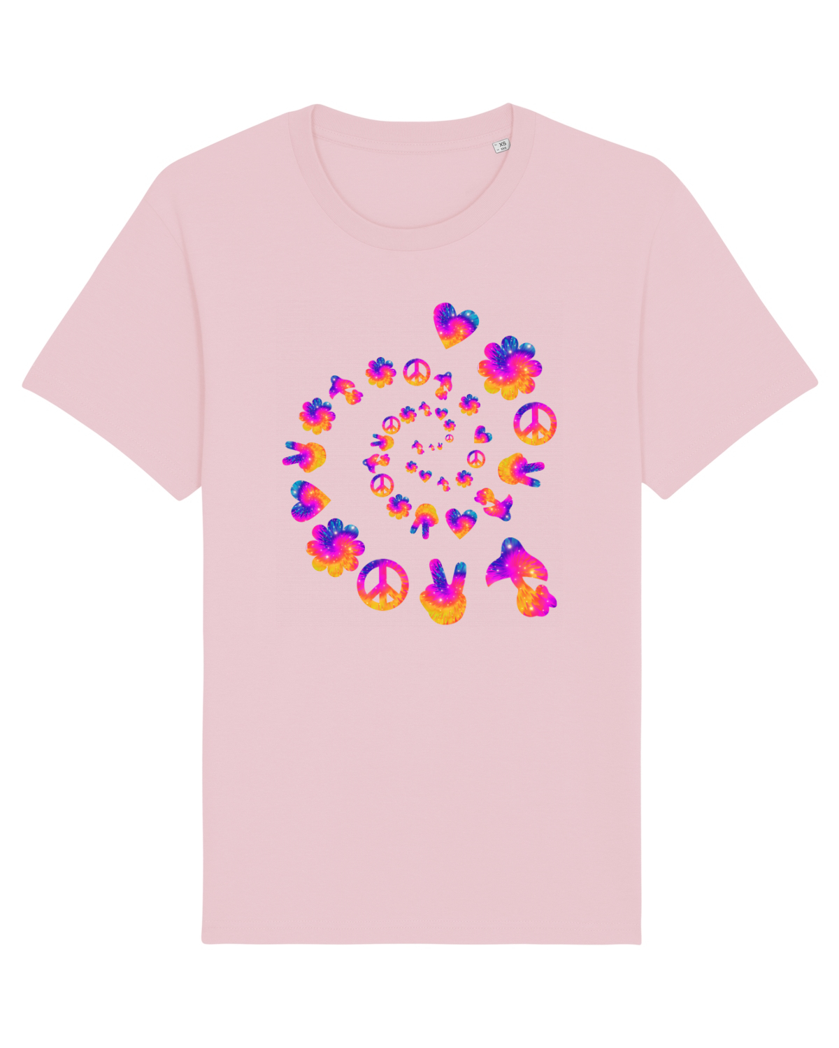 Tricou mânecă scurtă Unisex Rocker Cotton Pink