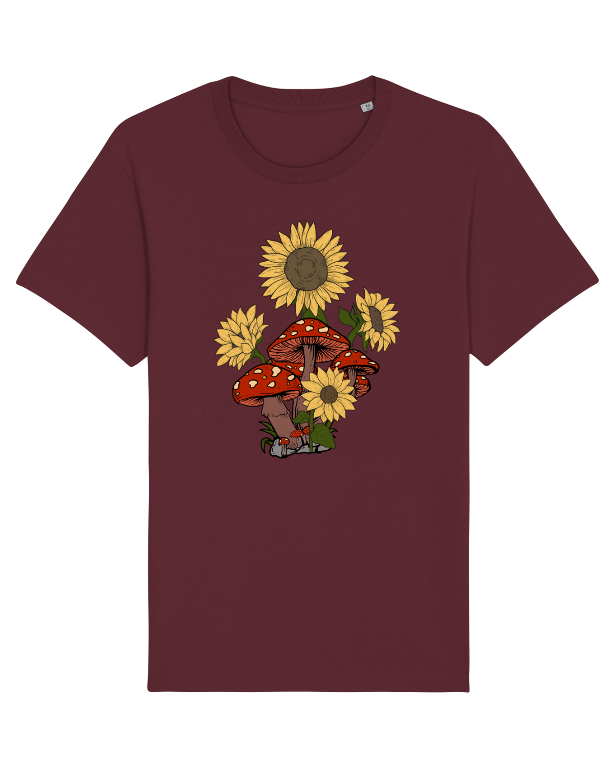 Tricou mânecă scurtă Unisex Rocker Burgundy