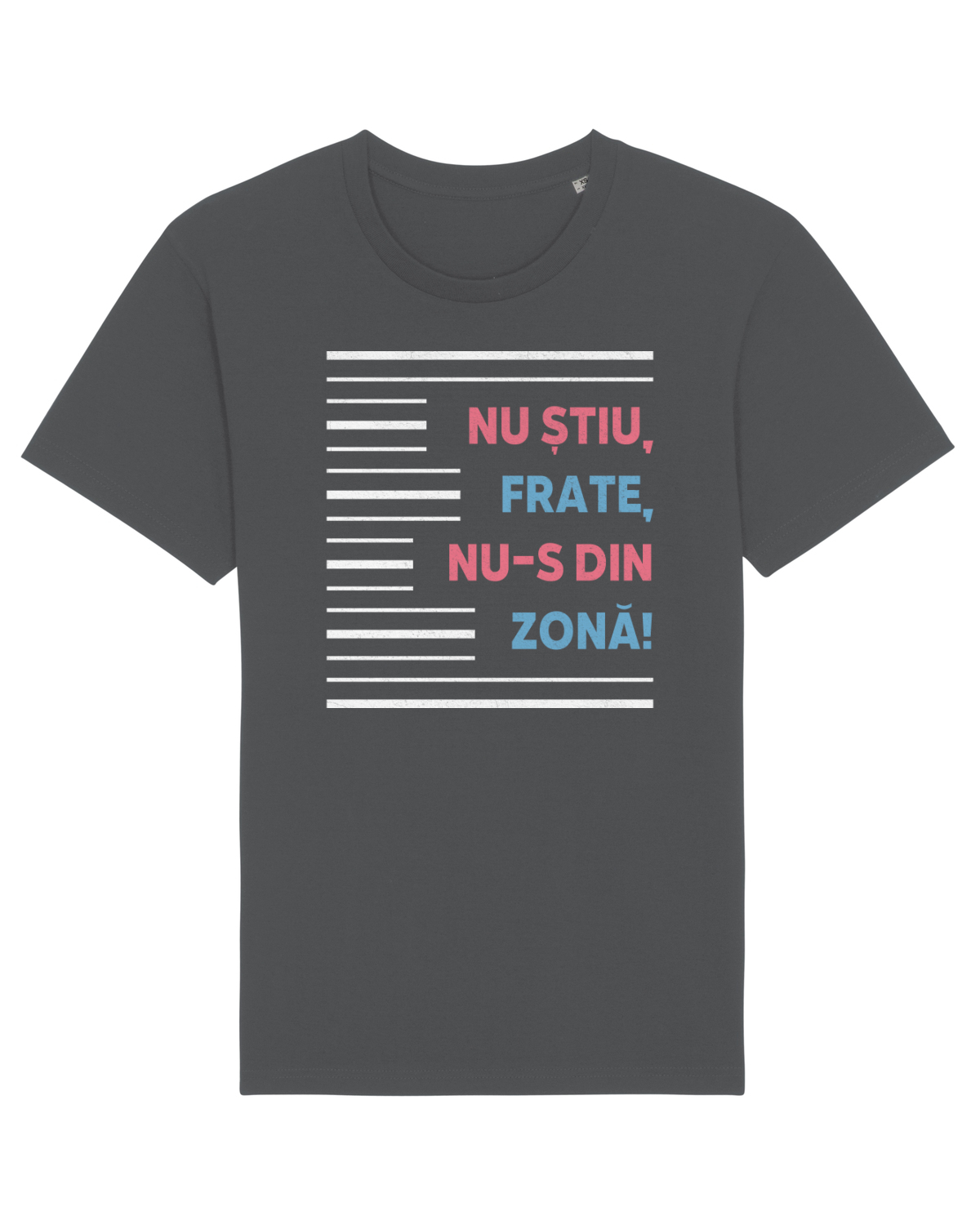 Tricou mânecă scurtă Unisex Rocker Anthracite
