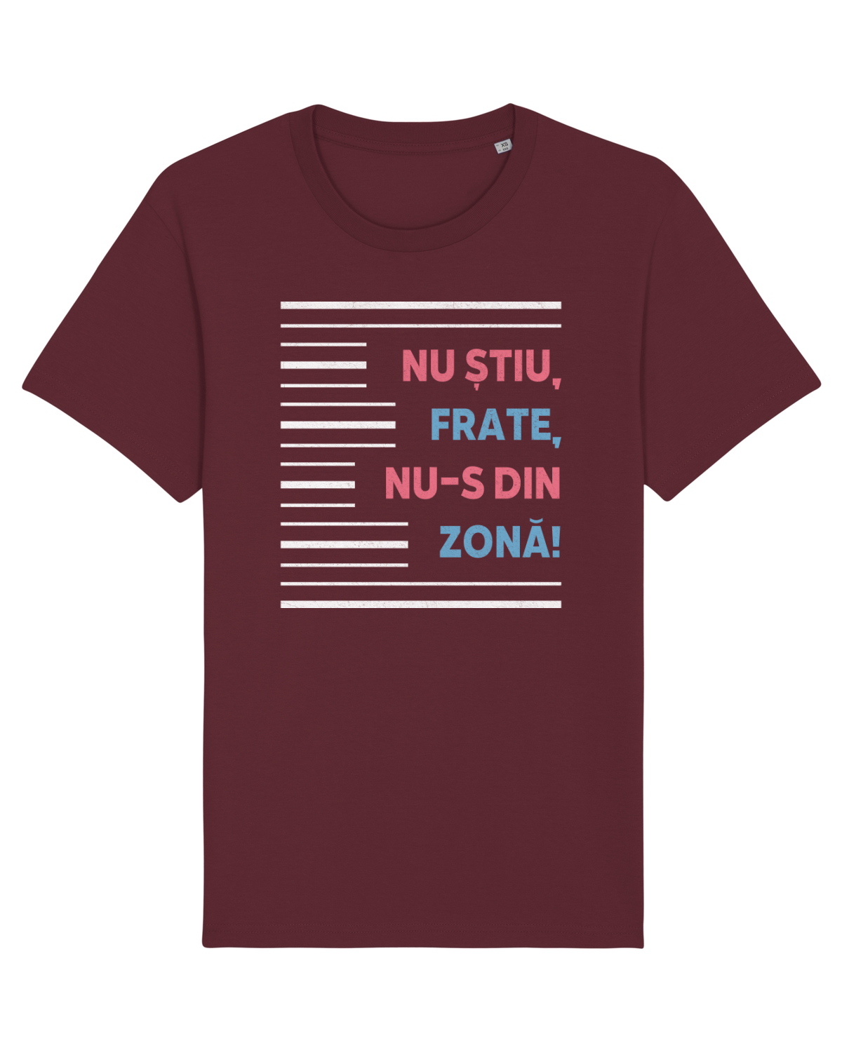Tricou mânecă scurtă Unisex Rocker Burgundy