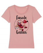 Fasole bătută Tricou mânecă scurtă guler larg fitted Damă Expresser