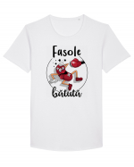 Fasole bătută Tricou mânecă scurtă guler larg Bărbat Skater