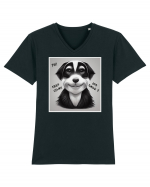 smile dog Tricou mânecă scurtă guler V Bărbat Presenter