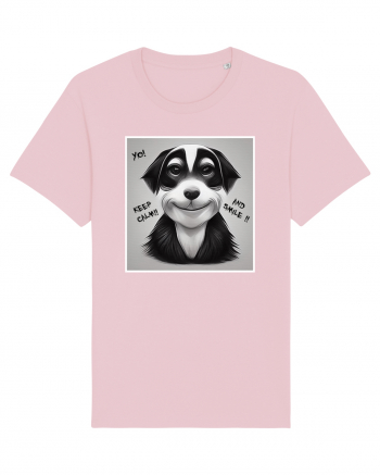 smile dog Cotton Pink