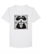 smile dog Tricou mânecă scurtă guler larg Bărbat Skater