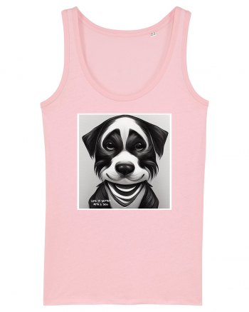 cute dog Cotton Pink