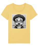 clovn Tricou mânecă scurtă guler larg fitted Damă Expresser