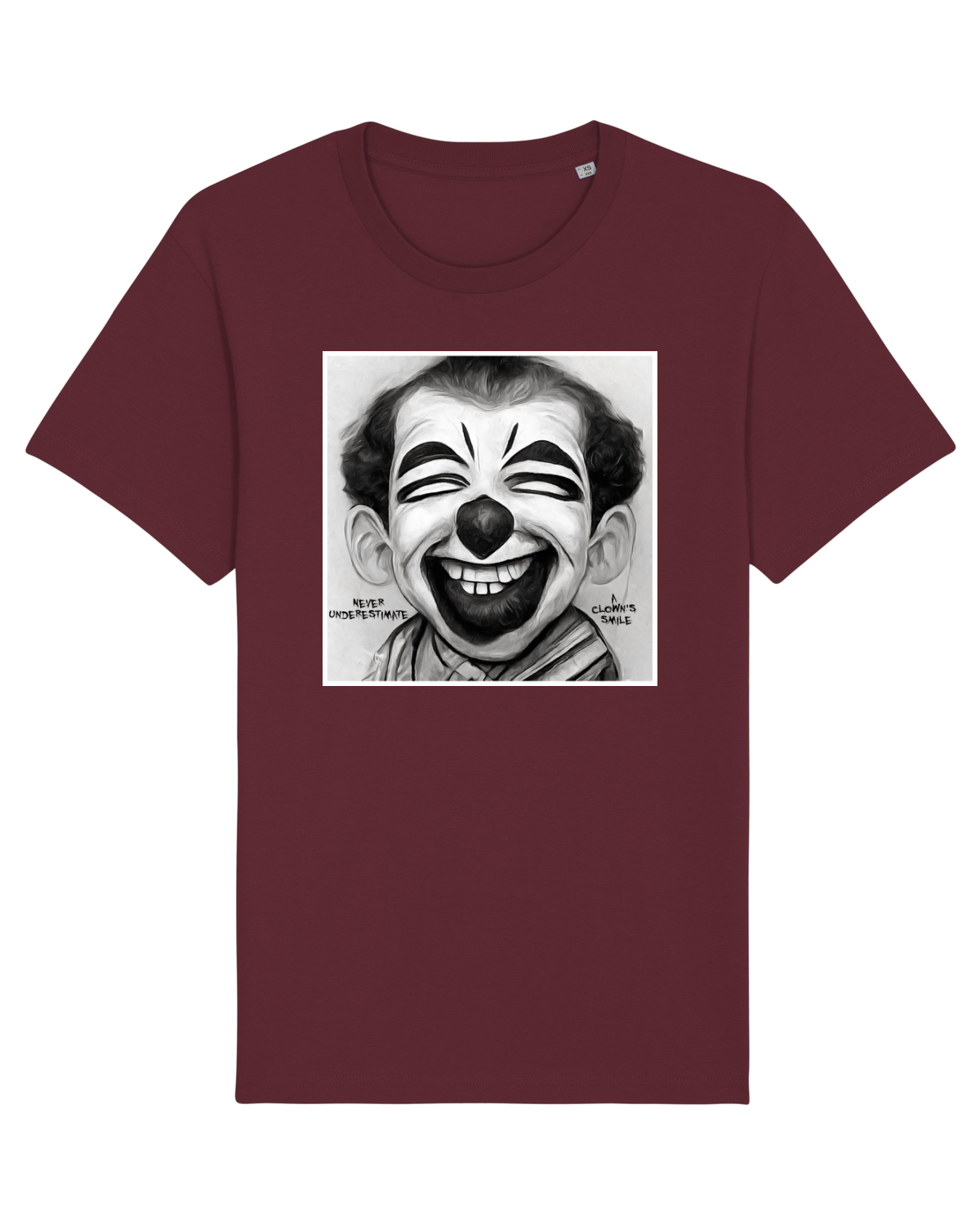 Tricou mânecă scurtă Unisex Rocker Burgundy