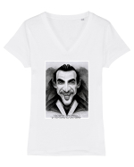 dracula Tricou mânecă scurtă guler V Damă Evoker