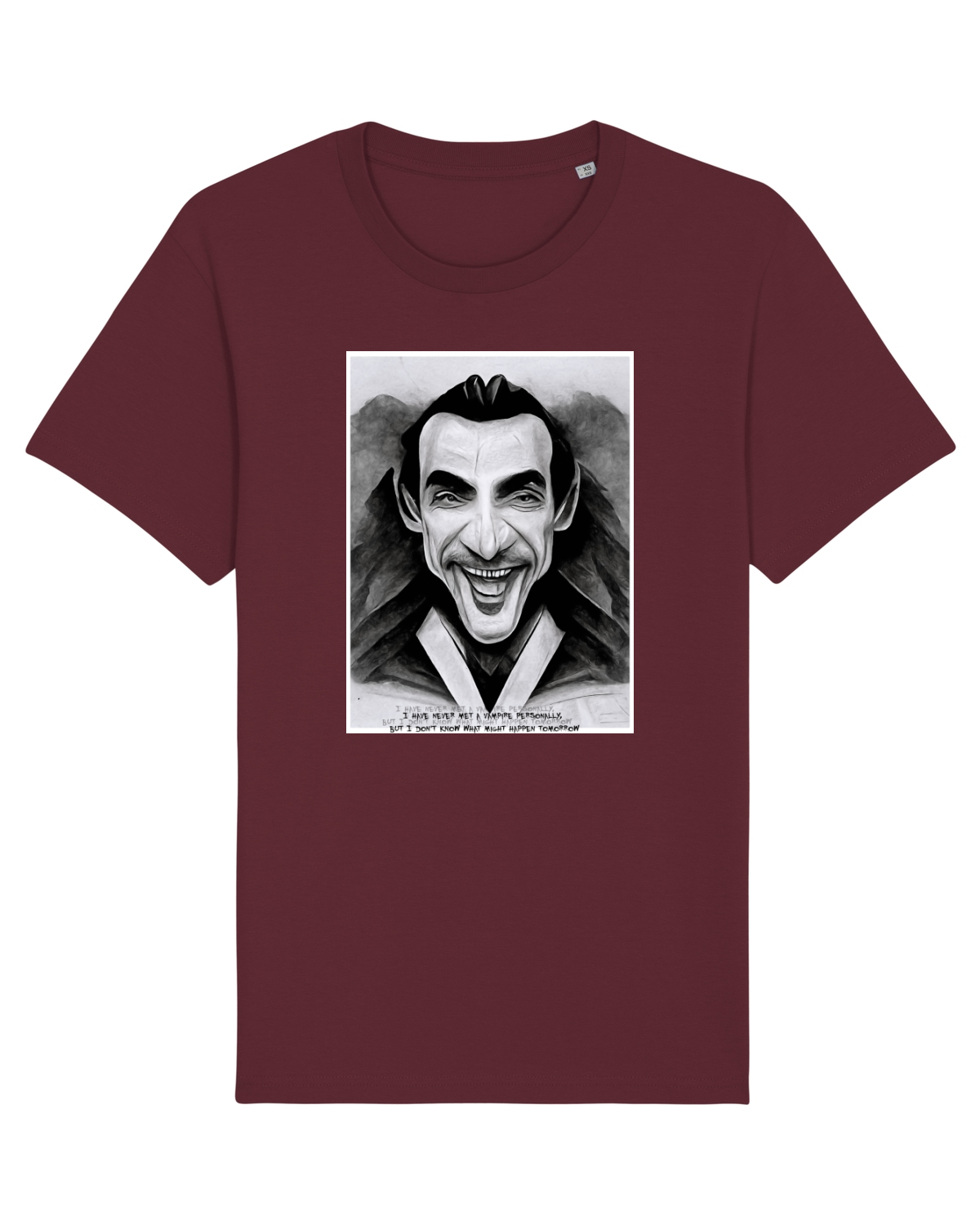 Tricou mânecă scurtă Unisex Rocker Burgundy