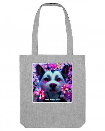 husky little dog Heather Grey