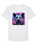 husky little dog Tricou mânecă scurtă guler larg Bărbat Skater