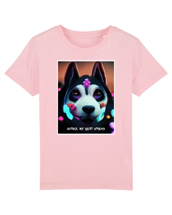 husky siberian dog Cotton Pink