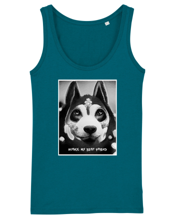 husky black and white Ocean Depth