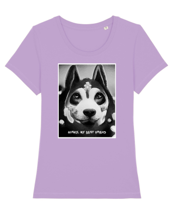 husky black and white Lavender Dawn