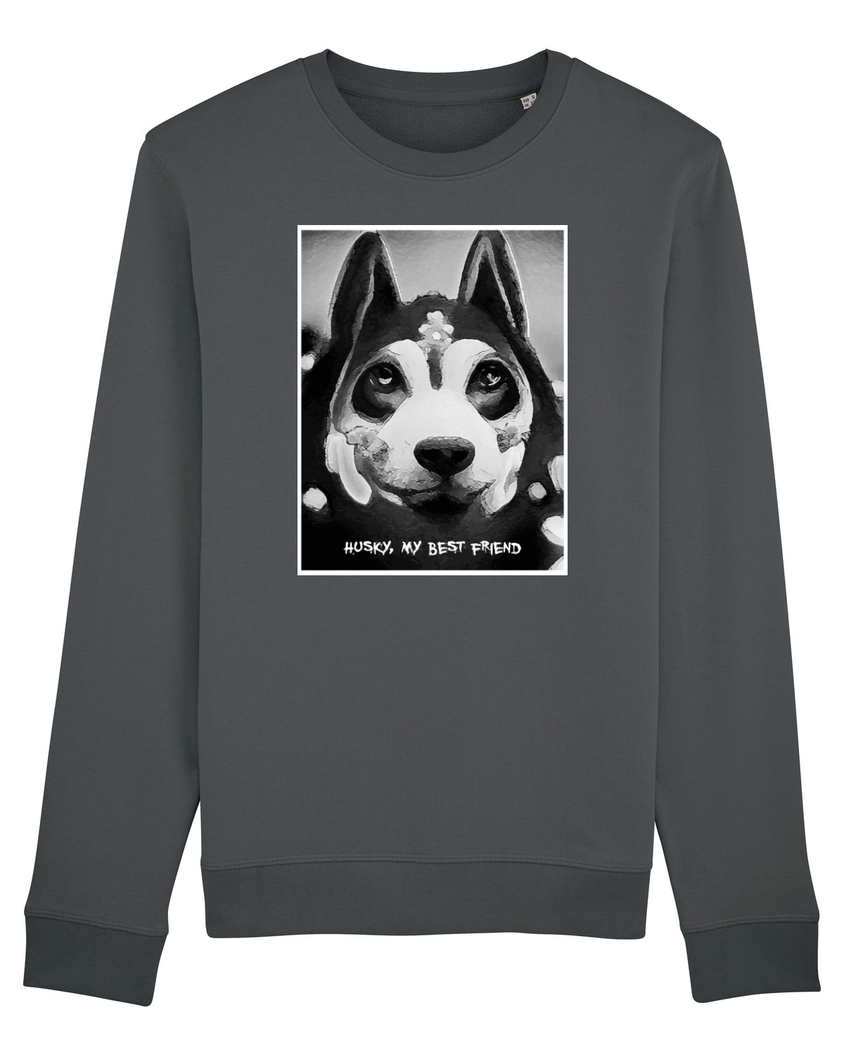 Bluză mânecă lungă Unisex Rise Anthracite