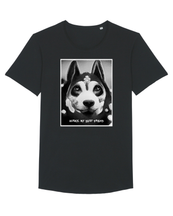 husky black and white Black