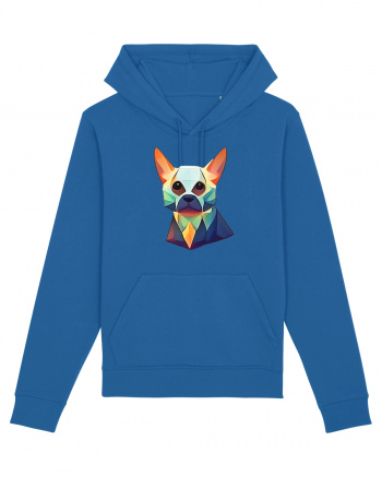 geometric dog Royal Blue