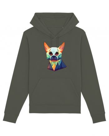 geometric dog Khaki