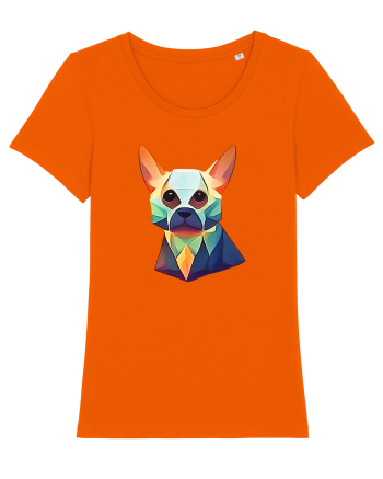 geometric dog Bright Orange