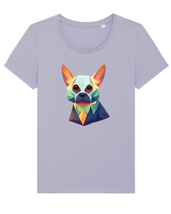 geometric dog Lavender