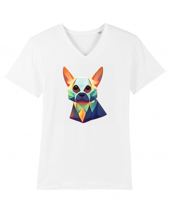 geometric dog White