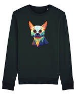 geometric dog Bluză mânecă lungă Unisex Rise