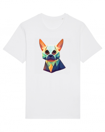 geometric dog White