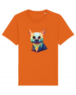 geometric dog Tricou mânecă scurtă Unisex Rocker