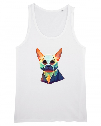 geometric dog White