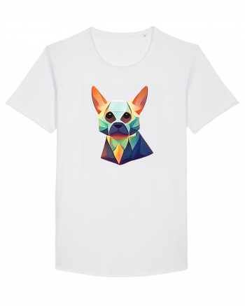 geometric dog White