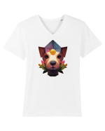 artsy dog Tricou mânecă scurtă guler V Bărbat Presenter