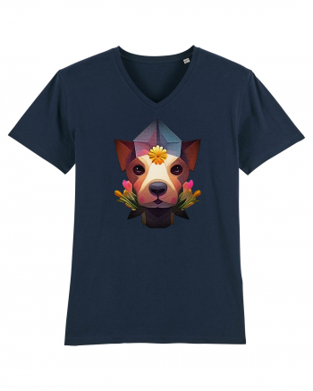 artsy dog French Navy