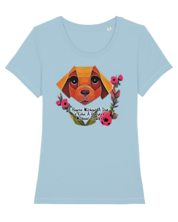 dog flower Sky Blue