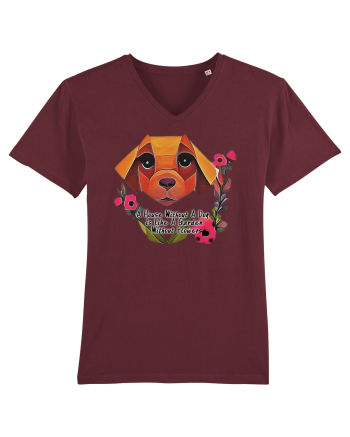 dog flower Burgundy
