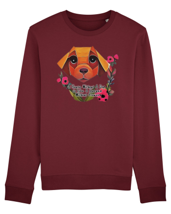 dog flower Burgundy