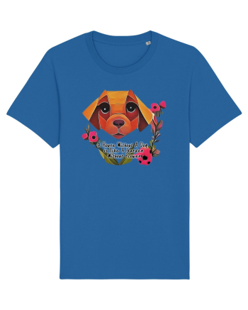 dog flower Royal Blue