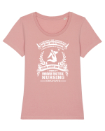 NURSE Tricou mânecă scurtă guler larg fitted Damă Expresser