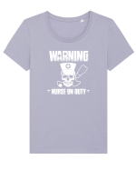 NURSE Tricou mânecă scurtă guler larg fitted Damă Expresser