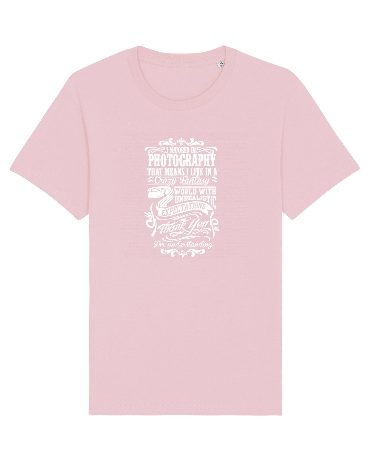 Tricou mânecă scurtă Unisex Rocker Cotton Pink